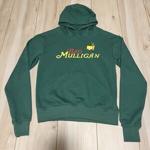 Bad Mulligan French Terry Masters Hoodie Sweater Green Pullover Mens Size Medium
